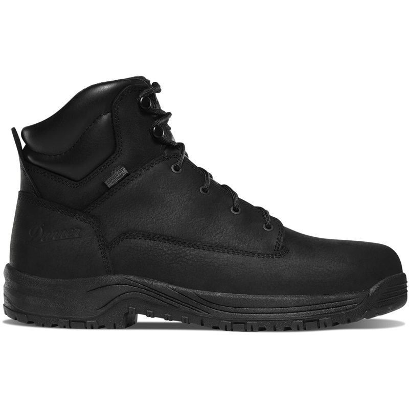 Black Men's Danner Caliper Work Boots | 10894-RGLF