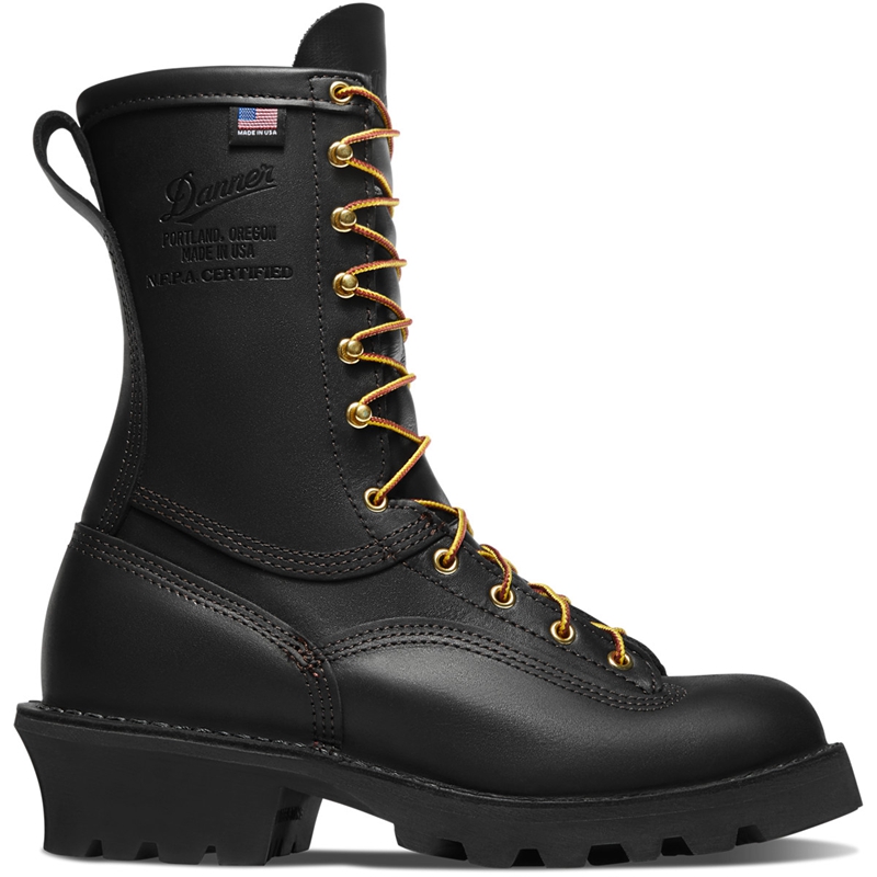 Black Men's Danner Flashpoint II Work Boots | 97240-OEGP