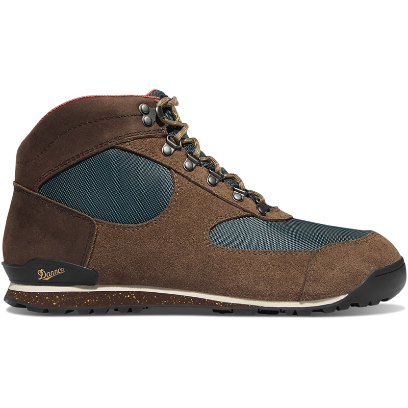 Brown / Blue Men's Danner Jag Dry Weather Hiking Boots | 68910-FWOH