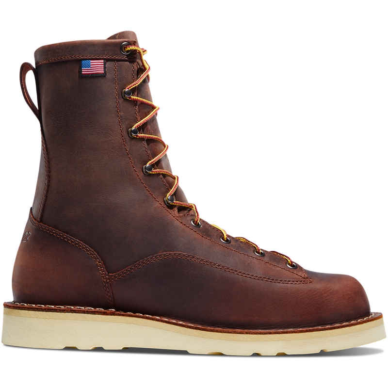 Brown Men's Danner Bull Run Work Boots | 83157-NYLP