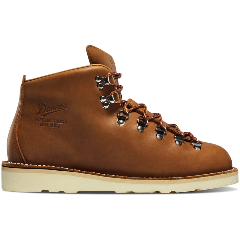 Brown Men's Danner Mountain Light Hiking Boots | 04752-QGSX