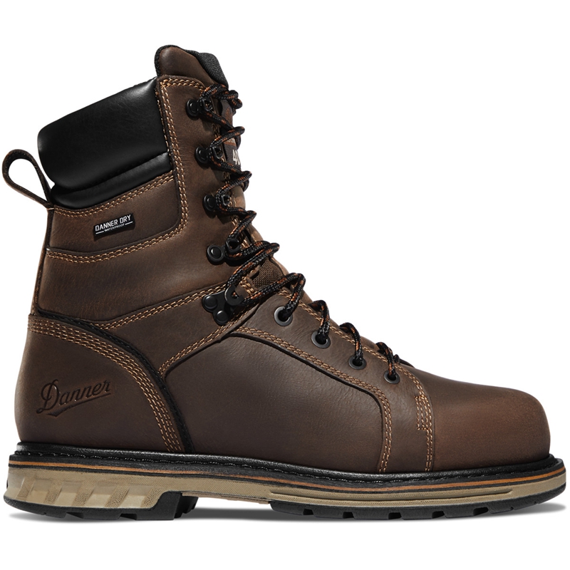 Brown Men's Danner Steel Yard Work Boots | 95417-HWMR