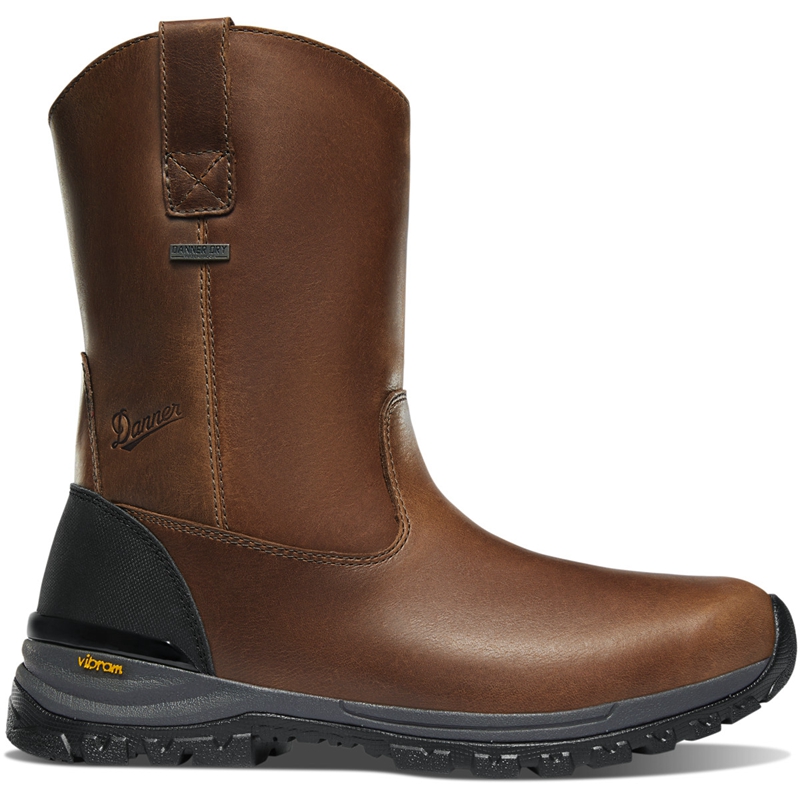 Dark Brown Men's Danner Stronghold Wellington Work Boots | 53962-WDGZ