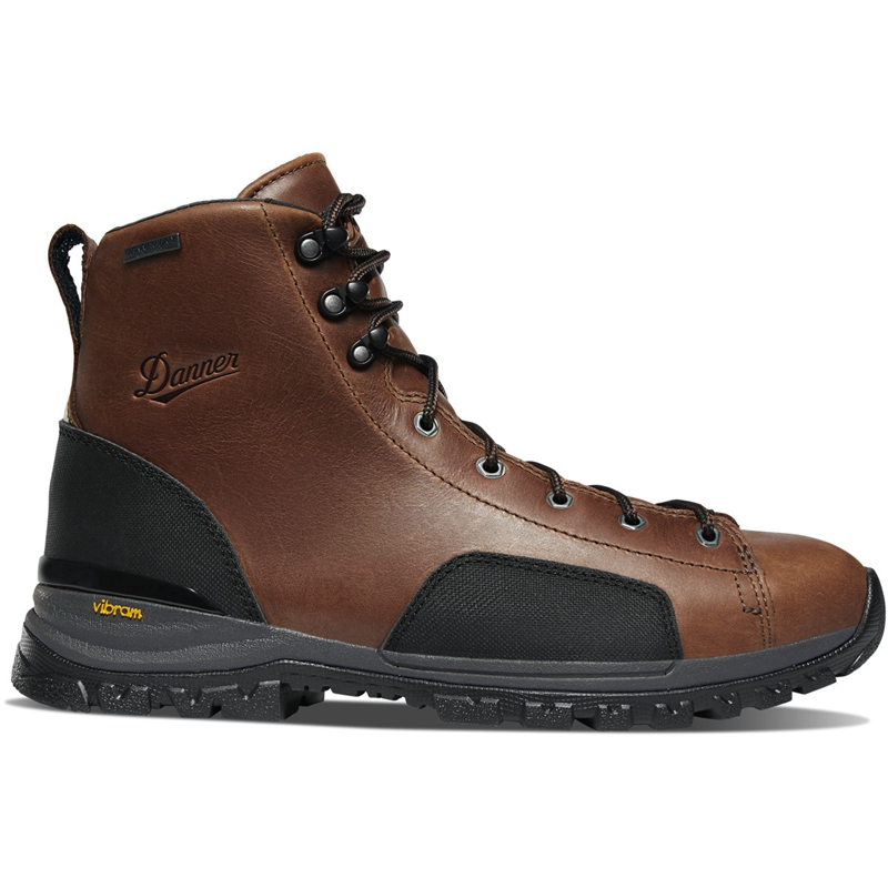 Dark Brown Men's Danner Stronghold Work Boots | 46329-QGFW