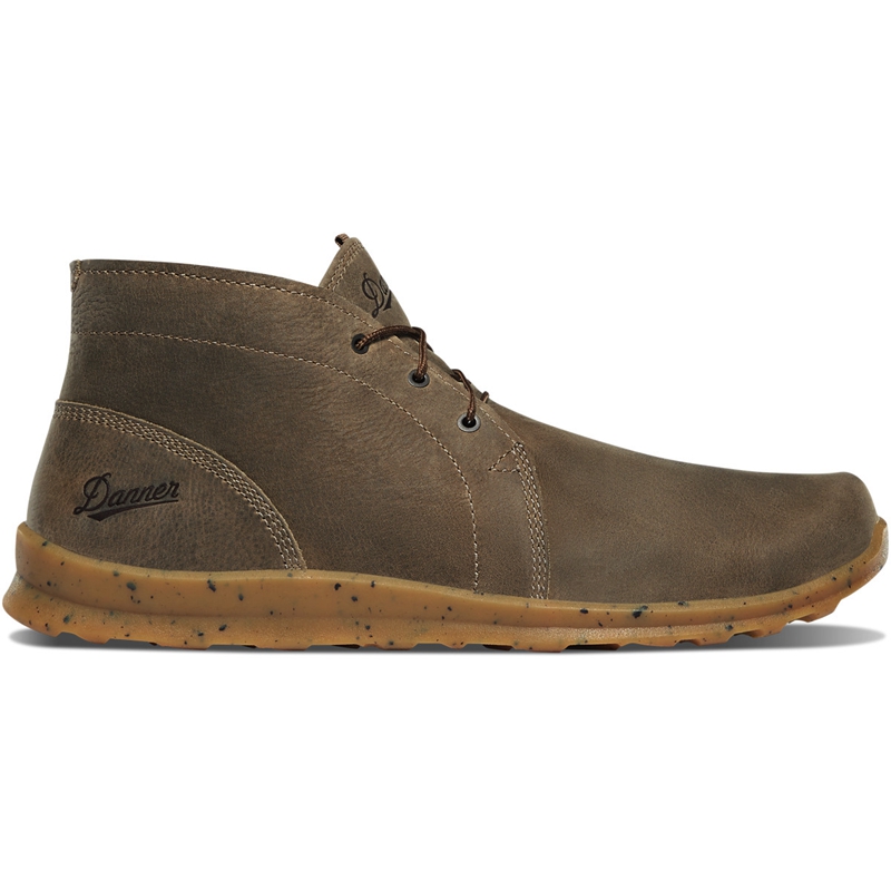 Grey Men's Danner Forest Chukka Hiking Boots | 76350-HTDM