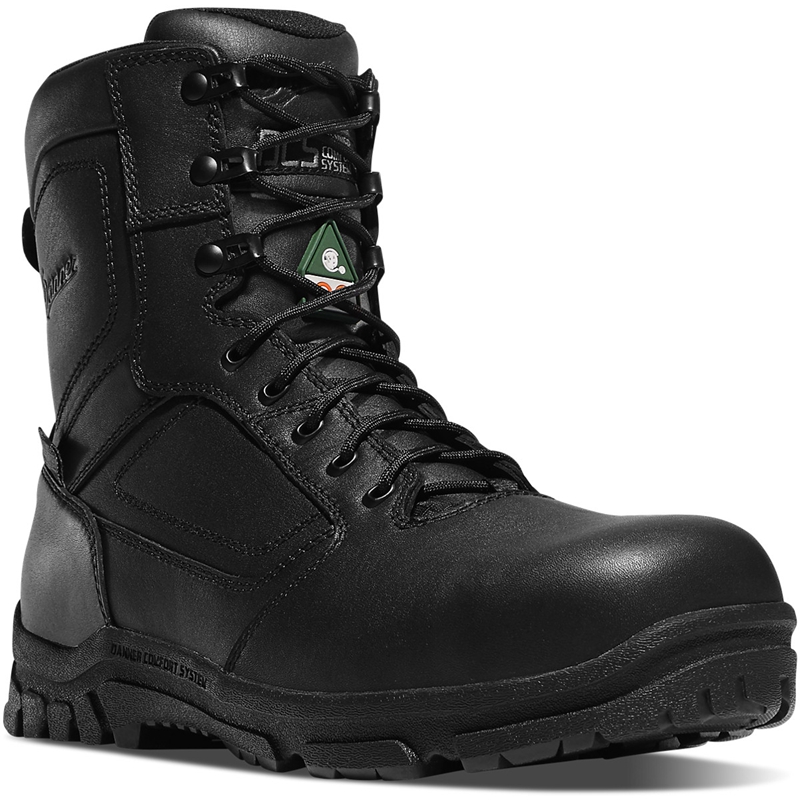 Black Men's Danner Lookout EMS/CSA Tactical Boots | 73861-BSPX