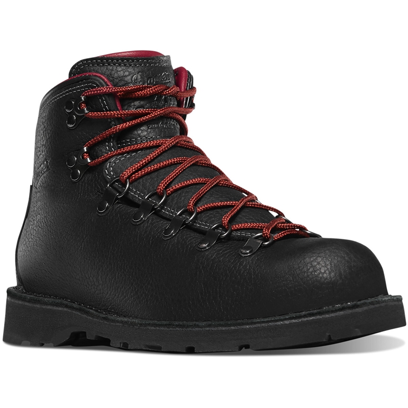 Black Men's Danner Mountain Pass Work Boots | 54237-ZPCS