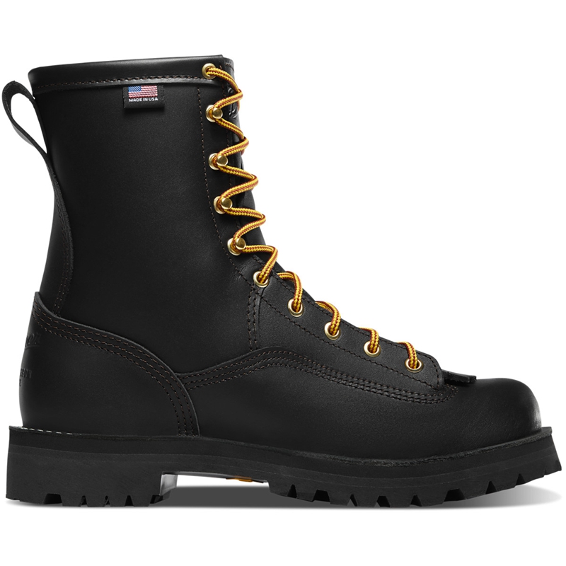 Black Men\'s Danner Rain Forest Work Boots | 80714-HZTN