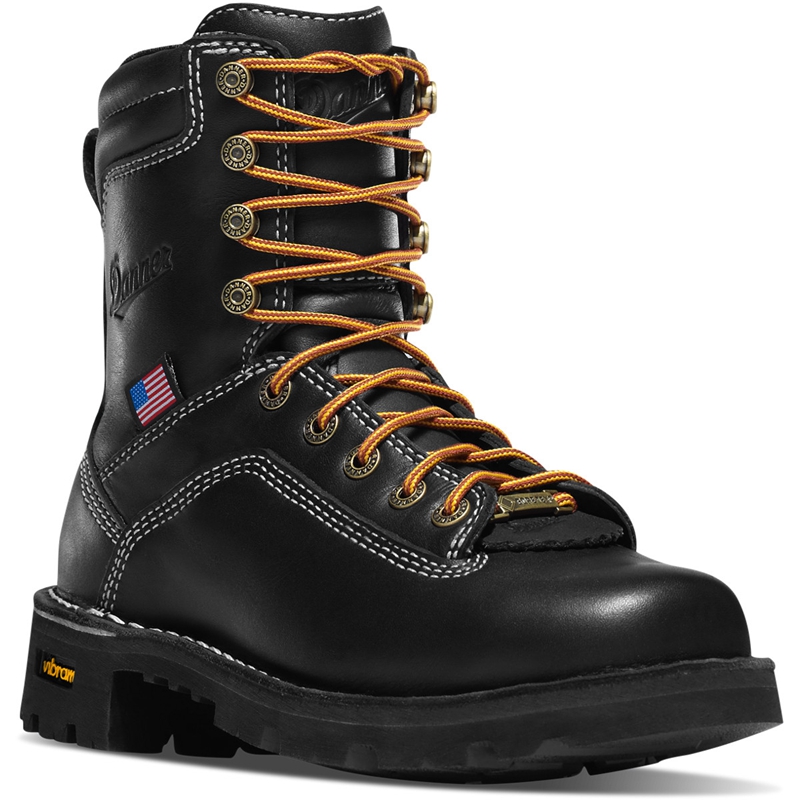 Black Women's Danner Quarry USA Work Boots | 15748-CWRJ