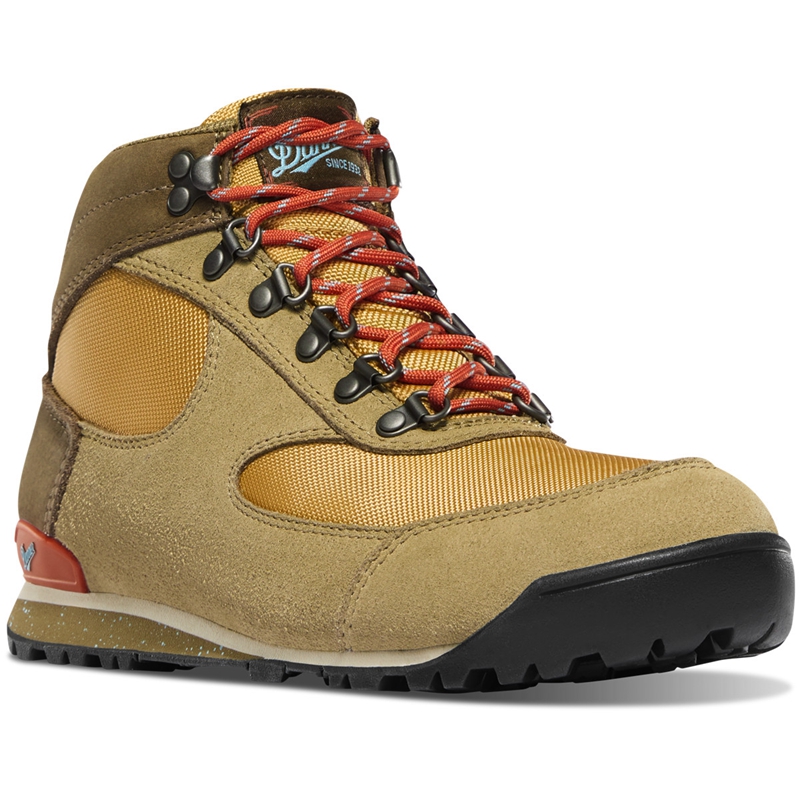 Brown / Brown Women's Danner Jag Dry Weather Work Boots | 82793-ATDM