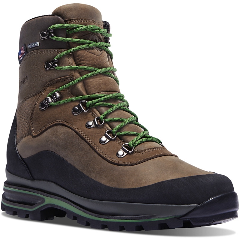 Brown / Green Men's Danner Crag Rat USA Hiking Boots | 75204-FORY