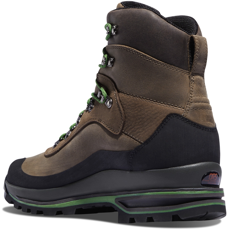 Brown / Green Men's Danner Crag Rat USA Hiking Boots | 75204-FORY