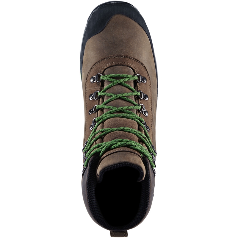 Brown / Green Men's Danner Crag Rat USA Hiking Boots | 75204-FORY