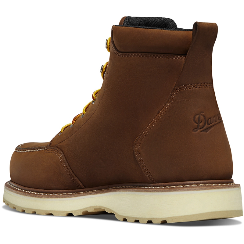 Brown Men's Danner Cedar River Work Boots | 01823-AVEU