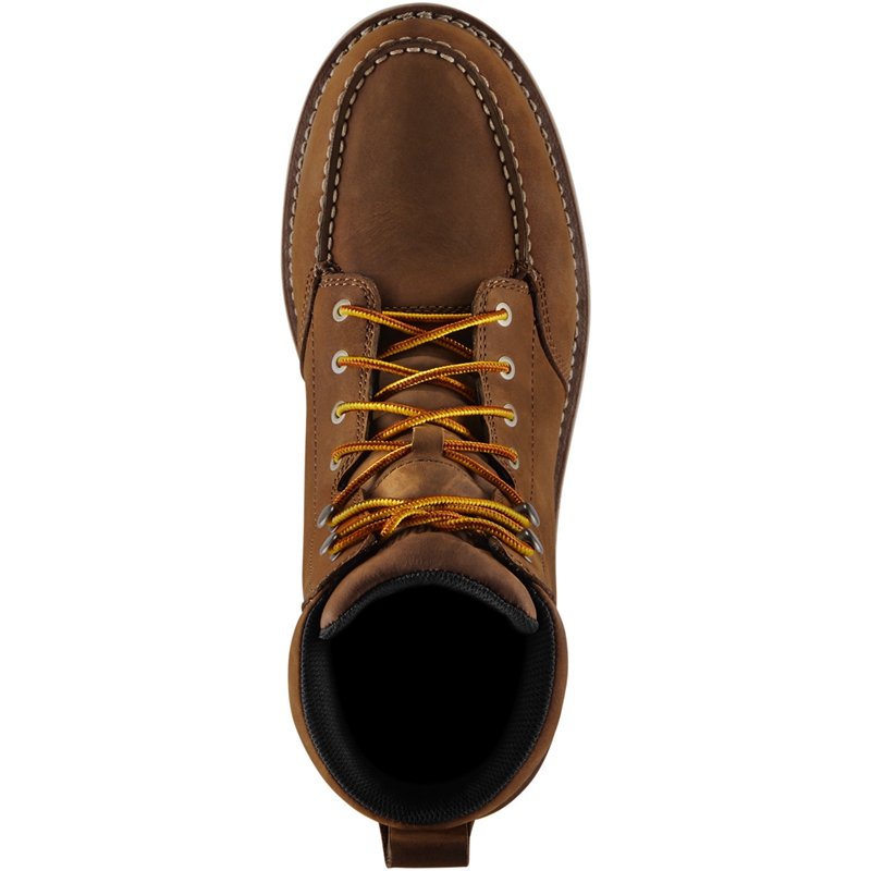 Brown Men's Danner Cedar River Work Boots | 01823-AVEU