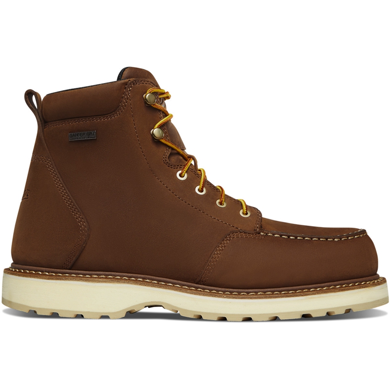 Brown Men\'s Danner Cedar River Work Boots | 01823-AVEU