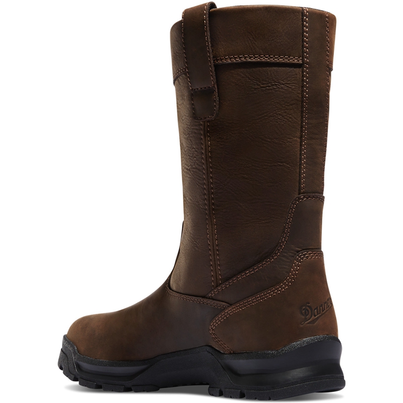 Brown Men's Danner Crafter Wellington Work Boots | 36782-RNMZ