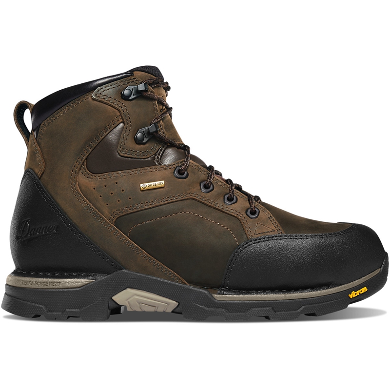 Brown Men\'s Danner Crucial Work Boots | 80379-RLVO