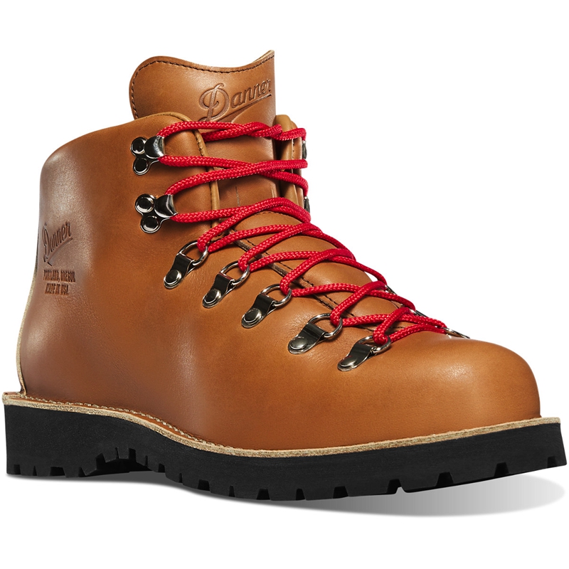 Brown Men's Danner Mountain Light Hiking Boots | 14720-LOYM