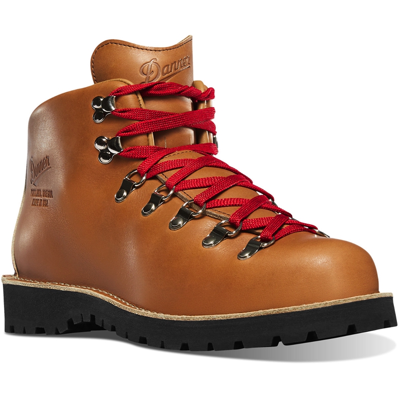 Brown Men's Danner Mountain Light Hiking Boots | 14720-LOYM