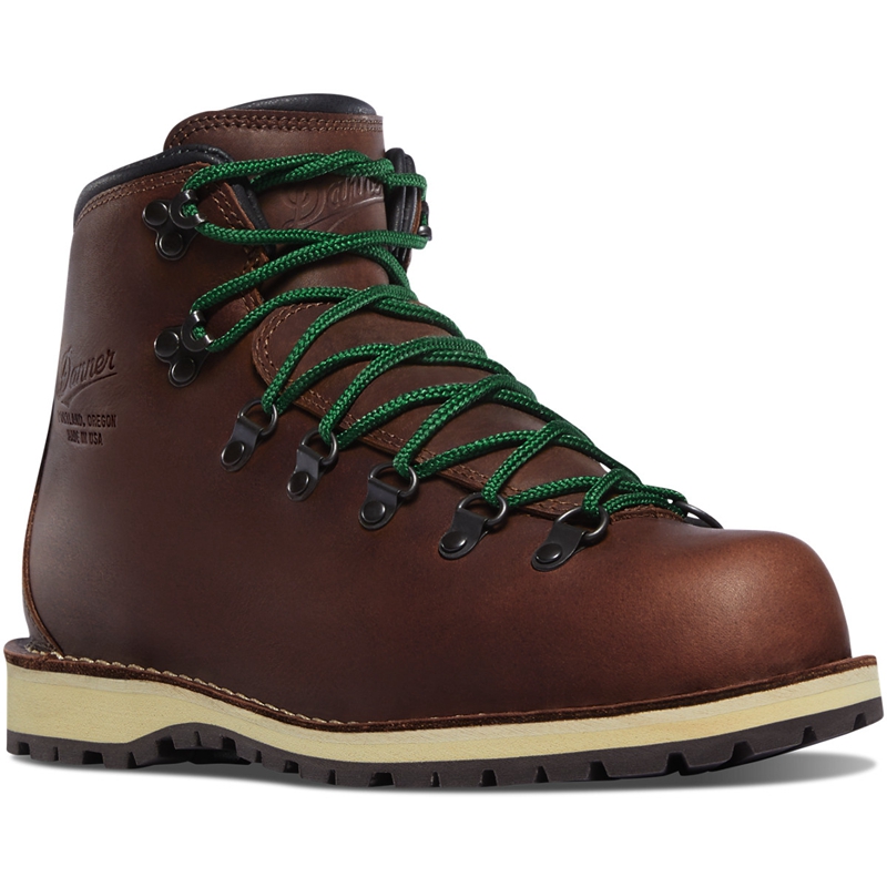 Brown Men's Danner Mountain Pass Work Boots | 10536-GWBL