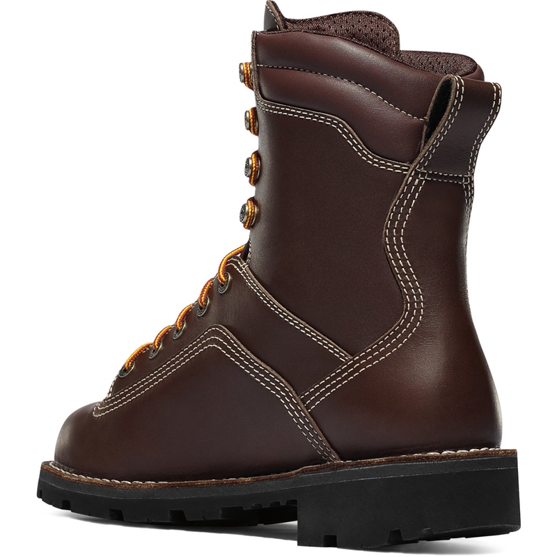 Brown Men's Danner Quarry USA Work Boots | 78914-QLSN