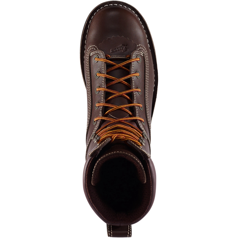 Brown Men's Danner Quarry USA Work Boots | 78914-QLSN