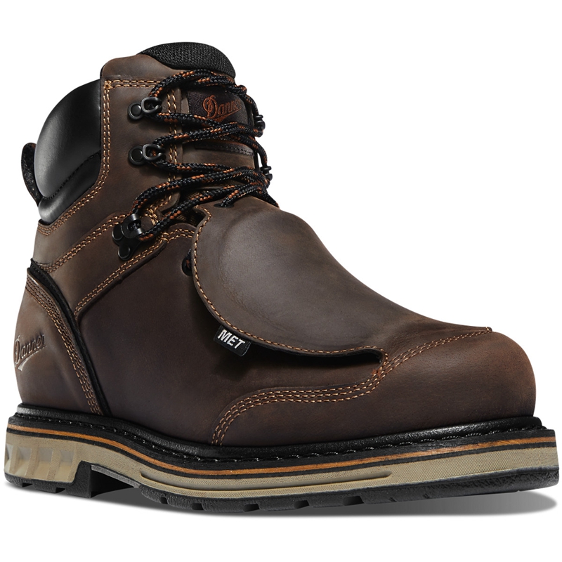 Brown Men's Danner Steel Yard Work Boots | 46051-UAMO