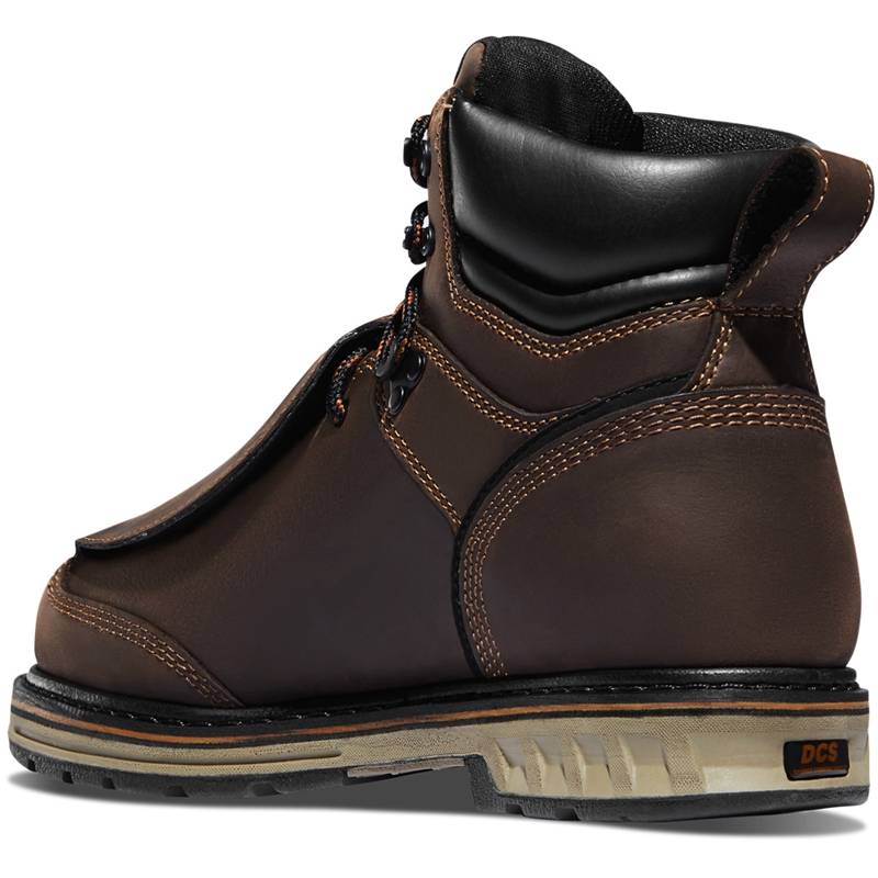 Brown Men's Danner Steel Yard Work Boots | 46051-UAMO