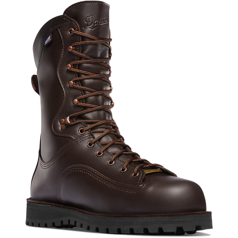 Brown Men's Danner Trophy Hunting Boots | 81942-HRIN