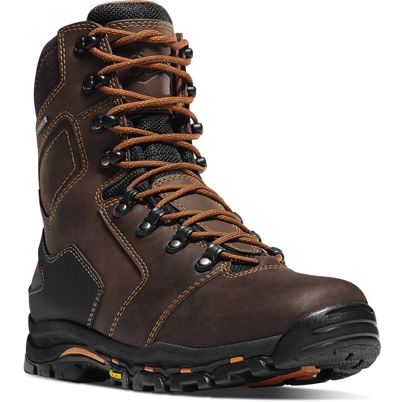 Brown Men's Danner Vicious Work Boots | 60892-HLFO