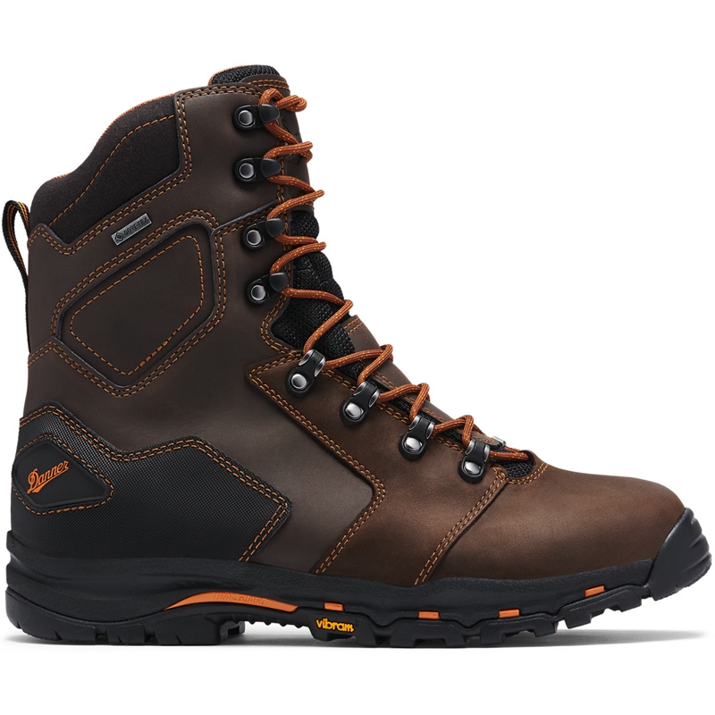 Brown Men\'s Danner Vicious Work Boots | 60892-HLFO