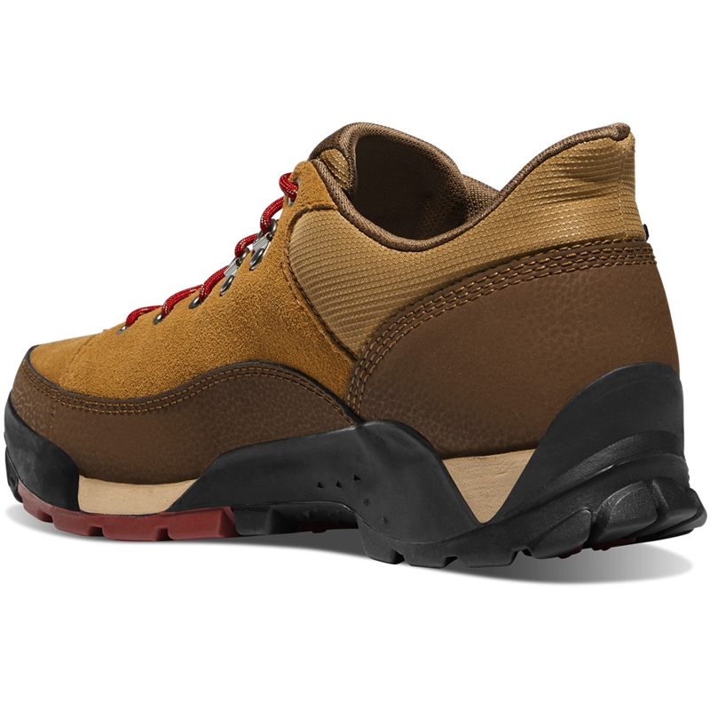 Brown / Red Men's Danner Panorama Low Hiking Boots | 47590-BEVR