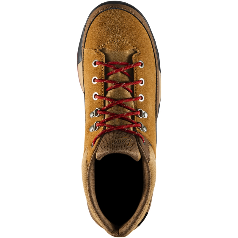 Brown / Red Men's Danner Panorama Low Hiking Boots | 47590-BEVR