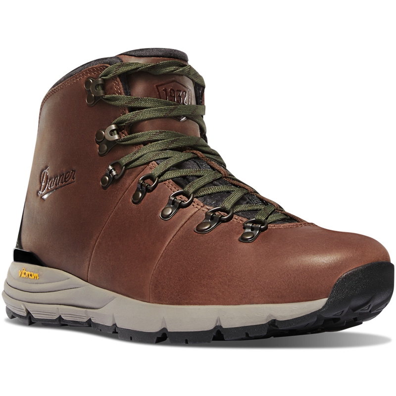 Green Men's Danner Mountain 600 Hiking Boots | 31406-NKCD