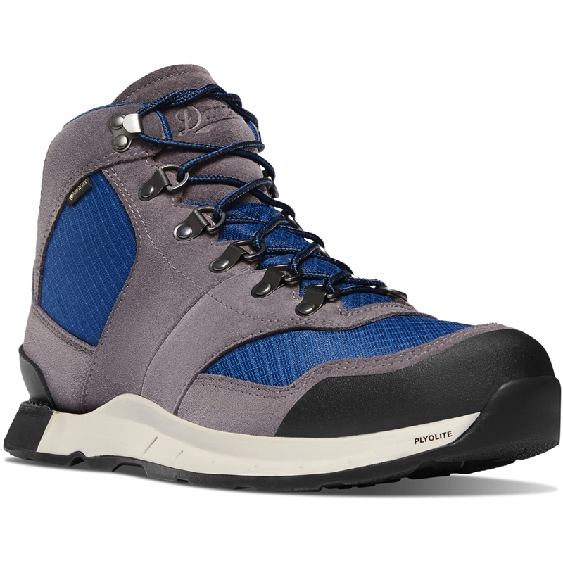 Grey / Blue Men's Danner Free Spirit Hiking Boots | 74926-XHFP