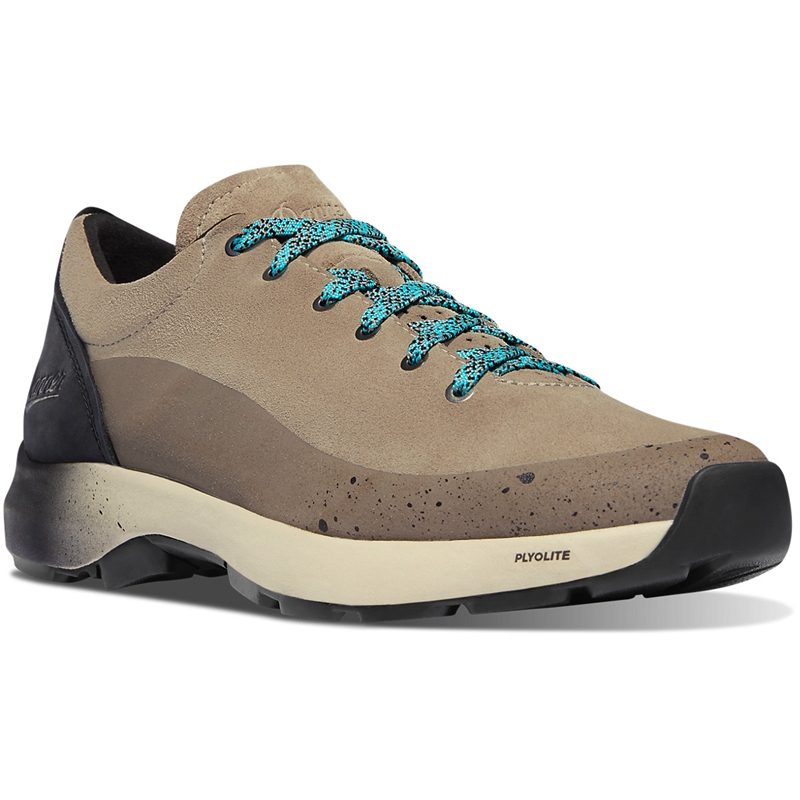 Grey Men's Danner Caprine Low Suede Hiking Boots | 38415-SWUI