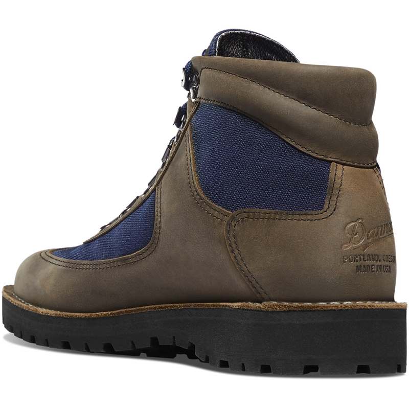 Grey Men's Danner Feather Light Work Boots | 19086-TMKU