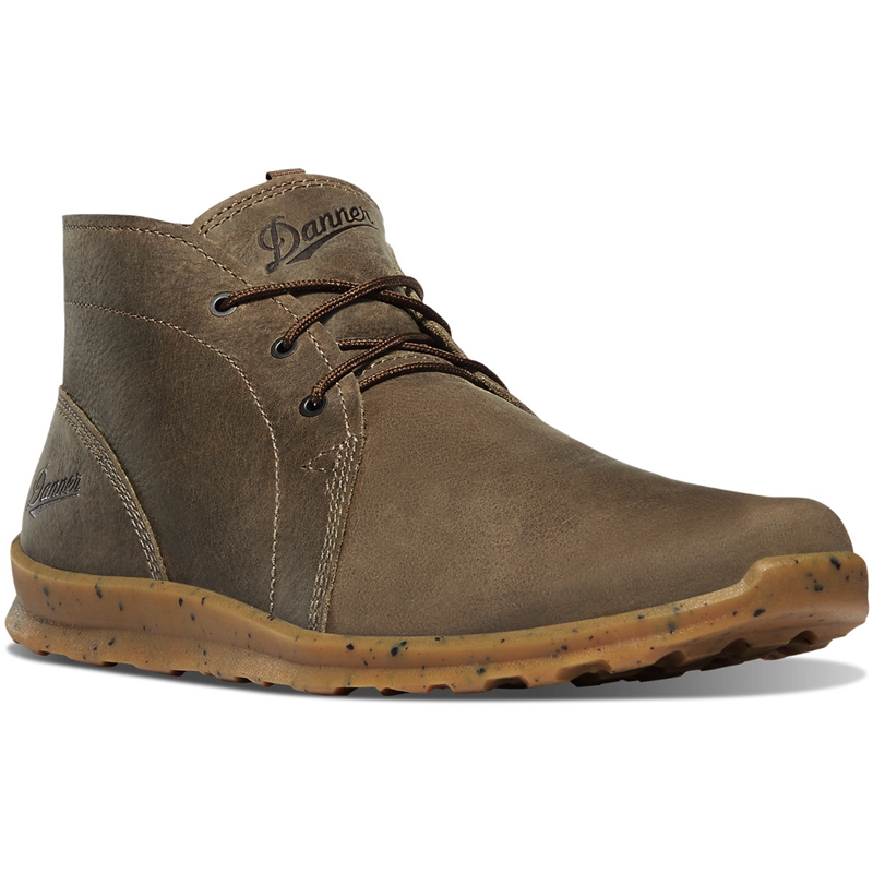 Grey Men's Danner Forest Chukka Hiking Boots | 76350-HTDM