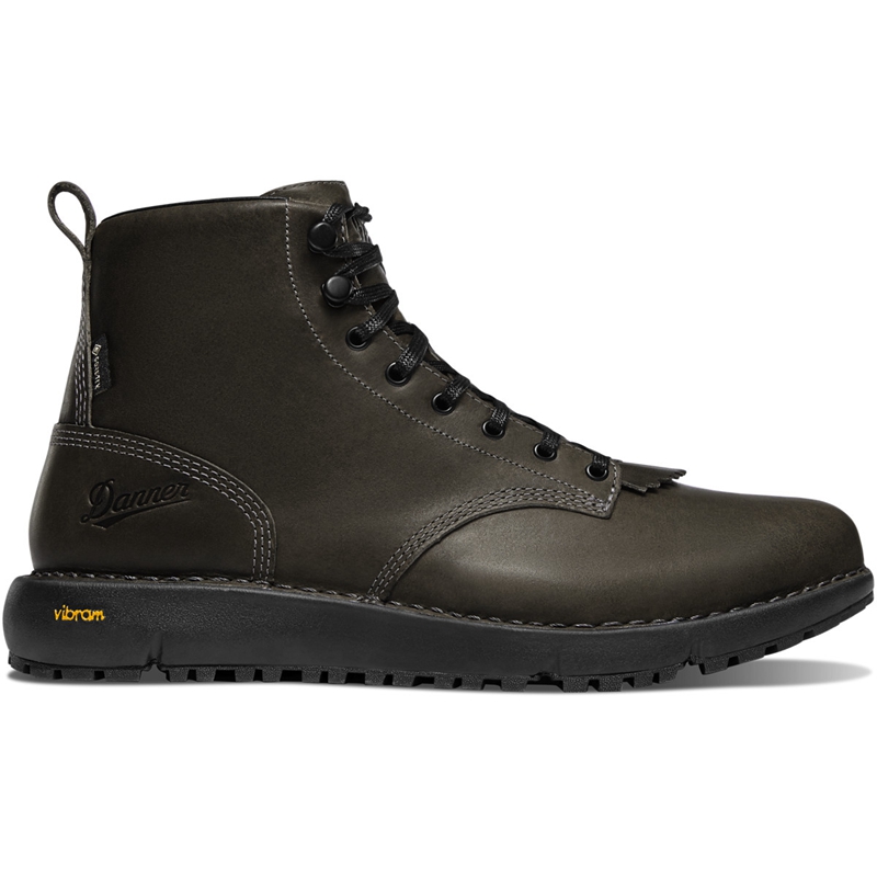 Grey Men\'s Danner Logger 917 GTX Work Boots | 49238-ZMCK