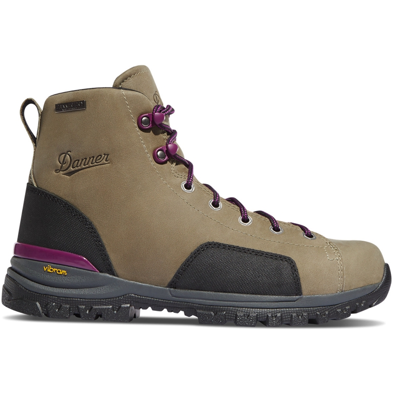 Grey Women\'s Danner Stronghold Work Boots | 58032-TNZX