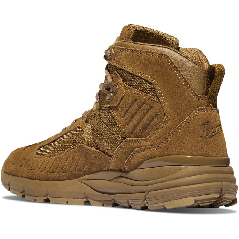 Khaki Men's Danner FullBore Tactical Boots | 32647-FQPB