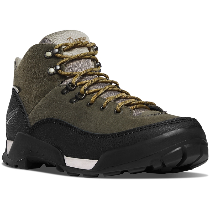 Olive Men's Danner Panorama Hiking Boots | 35740-BZGT