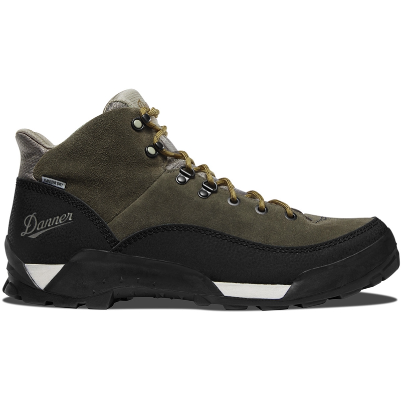 Olive Men\'s Danner Panorama Hiking Boots | 35740-BZGT